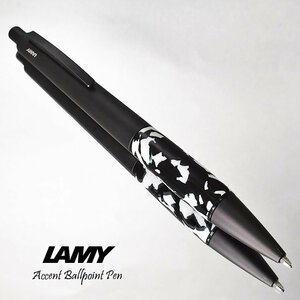 **[LAMY/ Lamy ]accent/ акцент шариковая ручка коврик чёрный корпус редкий белый × черный рукоятка чёрный белый 1 иен ~ stock товар /K331BP