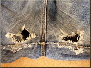  crash back store -/ repair atelier * jeans repair / knees crack /.. crack / length of the legs damage / hem crack / repair cheap I will receive 