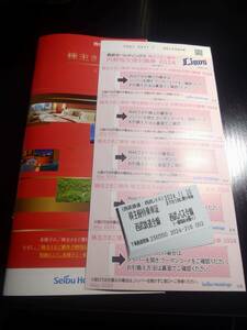 西武ホールディングス株主優待券・乗車券１０００株以上