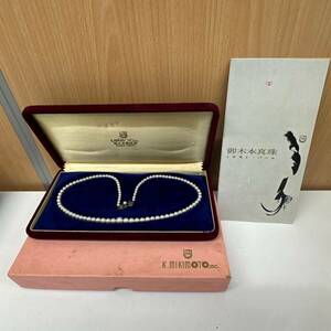 【TM0508】ミキモト MIKIMOTO 3.5mm~7mm珠 真珠 パール ネックレス レディースアクセサリー ファッション小物 服飾小物 コレクション