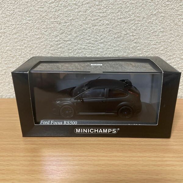 ◇【発送は土日のみ】1/43 ミニチャンプス　Ford Focus RS500 Matt black◇