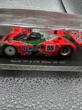 美品 1/43 spark スパーク MAZDA マツダ787B 1 991 ルマン24時間 優勝20周年記念55_画像3