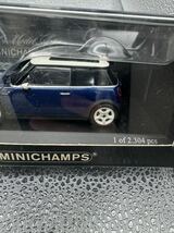 1/43 ミニチャンプス ミニクーパー 青 2001 Mini Cooper 2001_画像3