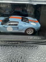 1/43 ミニチャンプス フォード GT 2006 （ライトブルー）_画像4