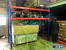 パレットラック スチールラック 重量棚 パレット棚 耐荷重 1000Kg スチール製 倉庫 物流センター 製造工場 自動車整備工場 などに ２連結_画像8