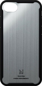 Natural design iPhone8/7/6s/6 (4.7インチ)兼用 衝撃吸収 背面ケース シルバー HYBRID PERFORMANCE SILVER iP7-HYP07