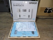 【開封済未使用品】OMRON オムロン体重体組成計 HBF-216-B（ブルー）_画像2