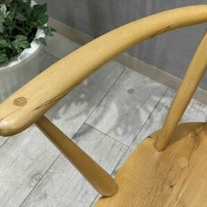 英国 ERCOL クエーカーチェア1脚 幅63 高97cm アーコール ウィンザーチェア アームチェア ダイニングチェア エルム材 1人掛チェア 椅子の画像6