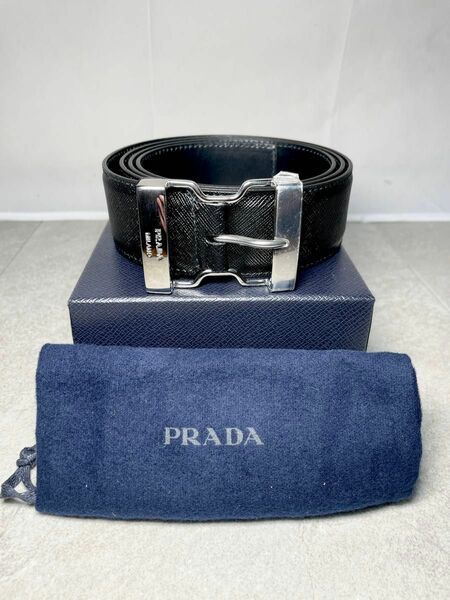 PRADA プラダ ベルト レザー ブラック 105