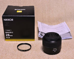 ★ニコン Nikon NIKKOR Z 28mm F2.8 保護フィルター（レンズガード）付き　美品　送料込み