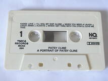 パッツィー・クライン カセットテープ A Portrait Of Patsy Cline_画像3