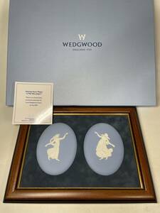 R6115D 送料無料 WEDGWOOD ウェッジウッド Lord Wedgwood Dancing Hours Framed Jasperware 2000 Event Plaque