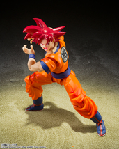 S.H.フィギュアーツ ドラゴンボール超 スーパーサイヤ人ゴッド孫悟空-正しき心がもたらすサイヤ人の神- 新品・未開封_画像4