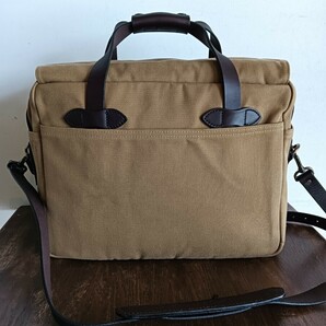 ほぼ未使用! 極美品! FILSON Padded Computer Bagフィルソン パデット コンピューターバッグ ブライドルレザー ショルダーバッグ美品バッグの画像7