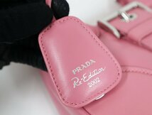 プラダ PRADA ムーン パデッド ナッパレザー バッグ ピンク 1BA381 ワンショルダー 2WAYバッグ 美品 ショルダーバッグ_画像7