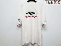 バレンシアガ BALENCIAGA 764235 TPVD7 3B SPORTS ICON ロゴデザイン Tシャツ サイズM ホワイト 【中古】 トップス_画像1