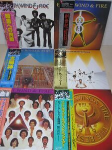 LP・アース・ウインド&ファイアー 帯付 6セット・暗黒への挑戦、創世紀 マスターサウンドレコード他/05-54