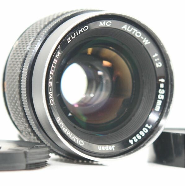 整備品　OLYMPUS OM ZUIKO MC AUTO-W 35mm f2 単焦点　オールドレンズ　広角レンズ　希少