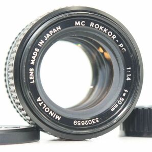 整備品　MINOLTA MC ROKKOR-PG 50mm f1.4 単焦点　オールドレンズ　い