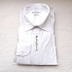 未使用 British Standard ブリティッシュスタンダード レギュラーフィット 形態安定 ワイシャツ 41-82 綿 ポリエステル L ビジネス 長袖