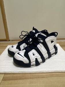  прекрасный товар NIKE Nike moa выше тонн po28.5cm 10.5pi авторучка темно-синий & белый спортивные туфли 