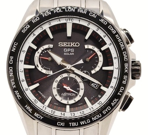  прекрасный товар!SEIKO Seiko ASTRON Astro nSBXB051 8X53-0AD0-2 8X серии двойной время GPS солнечный мужской обычная цена 183,600 иен 
