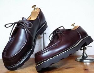 【数回履き程度/送料無料】2021年 FRANCE製 Paraboot/パラブーツ ミカエル チロリアンシューズ 40 25cm相応 カフェ ブラウン/ランス