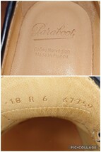 【1度使用程度/送料無料】2018年 FRANCE製 Paraboot/パラブーツ REIMS ランス コインローファー Mens UK6 24.5cm相応 ブラック 黒/ミカエル_画像9