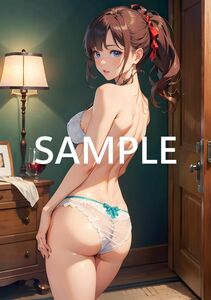 s52707* all one point thing *[A4 size beautiful woman poster ] most high resolution lustre paper beautiful young lady same person illustration art cosplay gravure sexy beautiful . beautiful .