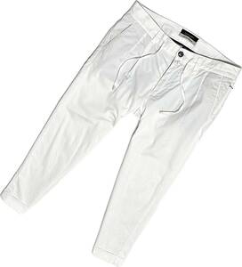 定価5.5万 1piu1uguale3 113 giab's STRETCH EASY ITALY TROUSERS PANTS Ⅴ 白 ジャブスストレッチイージースラックス パンツ akm wjk