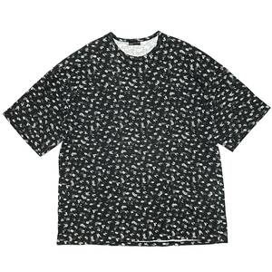 LAD MUSICIAN SUPER BIG T-SHIRT 30/2 T-CLOTH INKJET FLOWERS ラッドミュージシャンインクジェットフラワースーパービッグ半袖Tシャツ