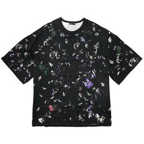 名作 LAD MUSICIAN SUPER BIG T-SHIRT 30/2 T-CLOTH INKJET REAL FLOWER ラッドミュージシャンフラワースーパービッグ半袖Tシャツ