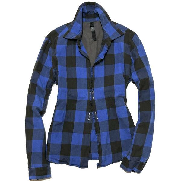 定価3.8万 wjk BLOCK CHECK HOOK SHIRT Mサイズ　ブロックチェックフックシャツ　ジュンハシモト　akm