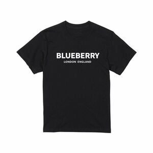 BLUEBERRY Tシャツ 半袖 黒Lサイズ ギャグ ネタ ウケ狙い パロディ おもしろ 面白い プリント ストリート 厚め しっかり生地 ゆったり