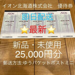 最新　新品　未使用　匿名配送　イオン北海道株式会社　株主優待　25,000円分　