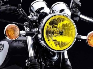 SR400（全車種）・SR500【激渋】マーシャル722ヘッドランプ イエローレンズ ！　ライト径180mm　800-8419