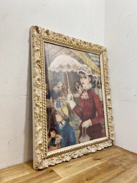 American vintage frame interior painting display Cherry Jeffe Huldah store fixtures store equipment [B2418], Artwork, Painting, others