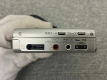 F120-SB4-1427 ◎ SONY ソニー FlatMic ポータブルミニディスクレコーダー MZ-B10 シルバー ※通電確認済み_画像8