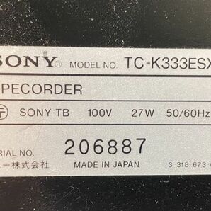 E001-I58-2323 SONY ソニー TC-K333ESX ステレオカセットデッキ ※通電確認済みの画像6