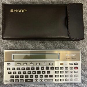 G609-CH12-54* SHARP sharp PC-1500 карманный компьютер - карманный компьютер с футляром Showa Retro 