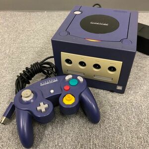 G377-I58-2216 Nintendo Nintendo Game Cube DOL-001 purple controller attaching nintendo game machine * electrification has confirmed 