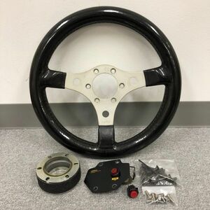 G357-CH10-62 raid ride steering gear steering wheel approximately 32cm old car LONZA long The horn button Formula attaching 