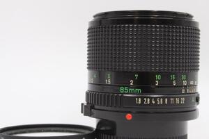 実用品 Canon New FD 85mm F1.8 レンズフィルター他付き #OP1078