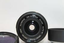 レンズ良好 OLYMPUS OM-SYSTEM ZUIKO AUTO-W 28mm F2.8 ＋ フード他付き #OP1239_画像1