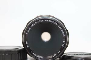 M42 動作品 Super-Multi-Coated MACRO-TAKUMAR 50mm F4 ＋ M42→Kマウントアダプター付き #OP1378