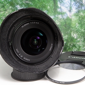 ☆高性能・軽量・超広角ズームレンズ♪canon EF-S 10-22 USM♪レンズフィルター新品☆