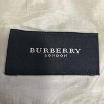 極美品 BURBERRY LONDON バーバリー テーラードジャケット 背抜き ウールシルク混 サイドベンツ グレー系 大きいサイズ XL相当 メンズ_画像7