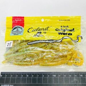 710474 新品 カルプリット 4インチ オリジナルワーム ２５本 CULPRIT ORIGINAL WORM カーリーテール リボンテール アメリカン オールド品