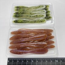 710689 アングラーズチョイス フラットテールグラブ ２０本 ANGLER'S CHOICE FLAT TAIL GRUB パドル オールド品 希少入手困難品_画像2