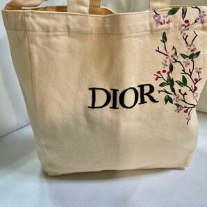 DIOR//ノベルティ花柄DIOR刺繍／／DIORトートバッグ新品未使用品